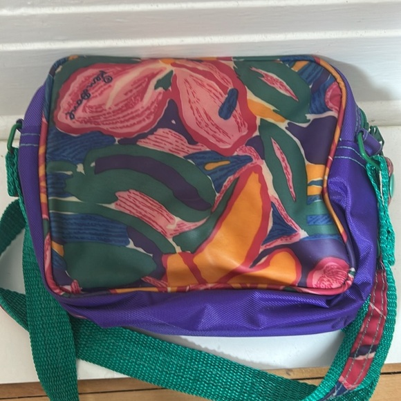 Vintage Ken Done Floral crossbody belt Bag y2k 90s - Picture 2 of 9